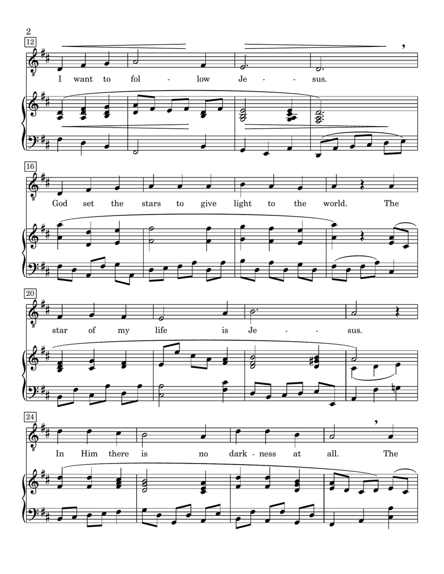 I Want To Walk As A Child Of The Light Tenor Voice scores gallery preview page 2