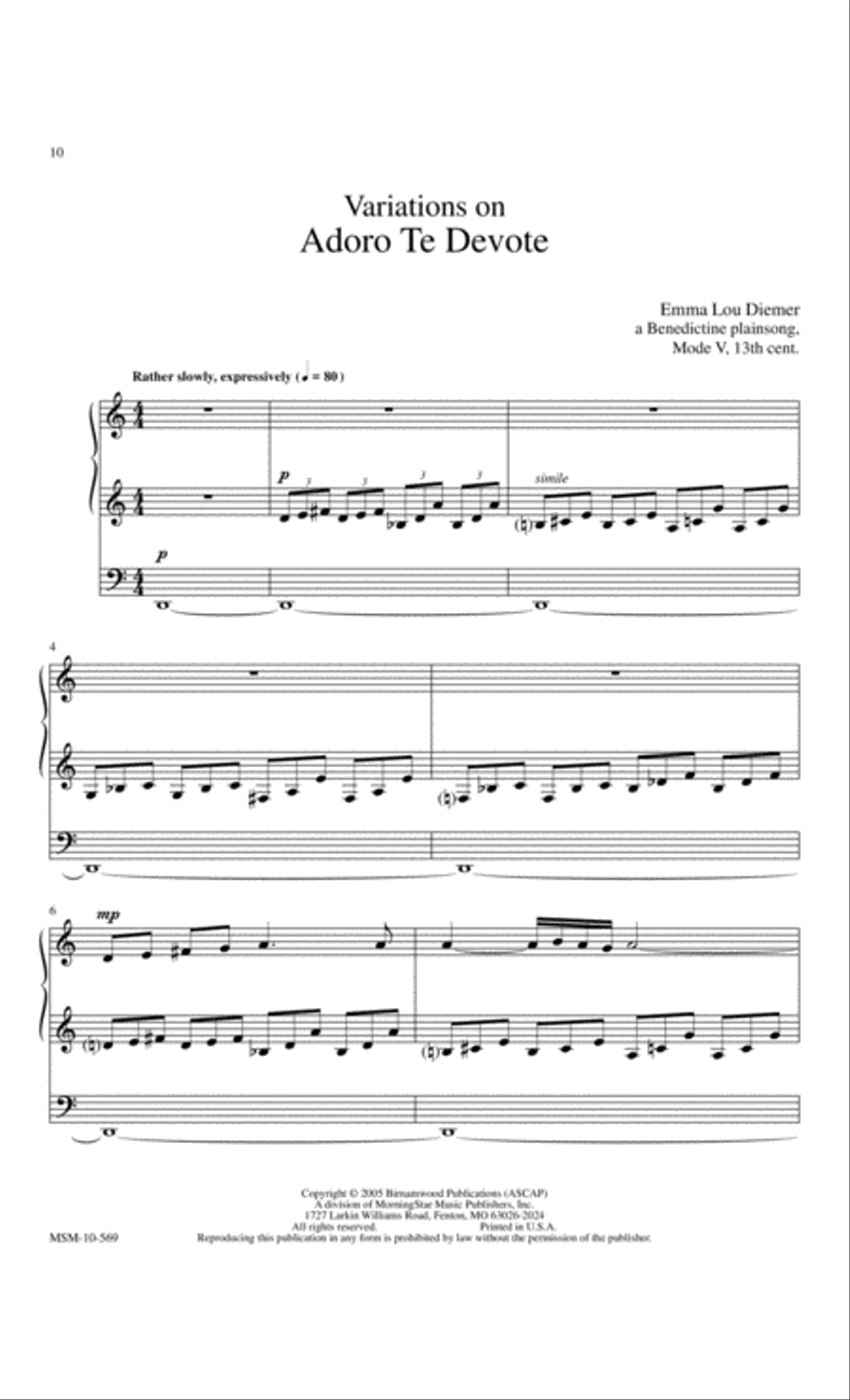 Adoring Praise Organ scores gallery preview page 4