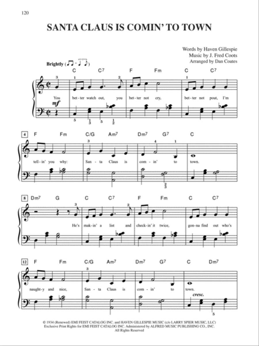 The World's Most-Beloved Christmas Songs Easy Piano scores gallery preview page 4