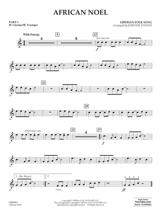 African Noel (arr. Johnnie Vinson) - Pt.1 - Bb Clarinet/Bb Trumpet