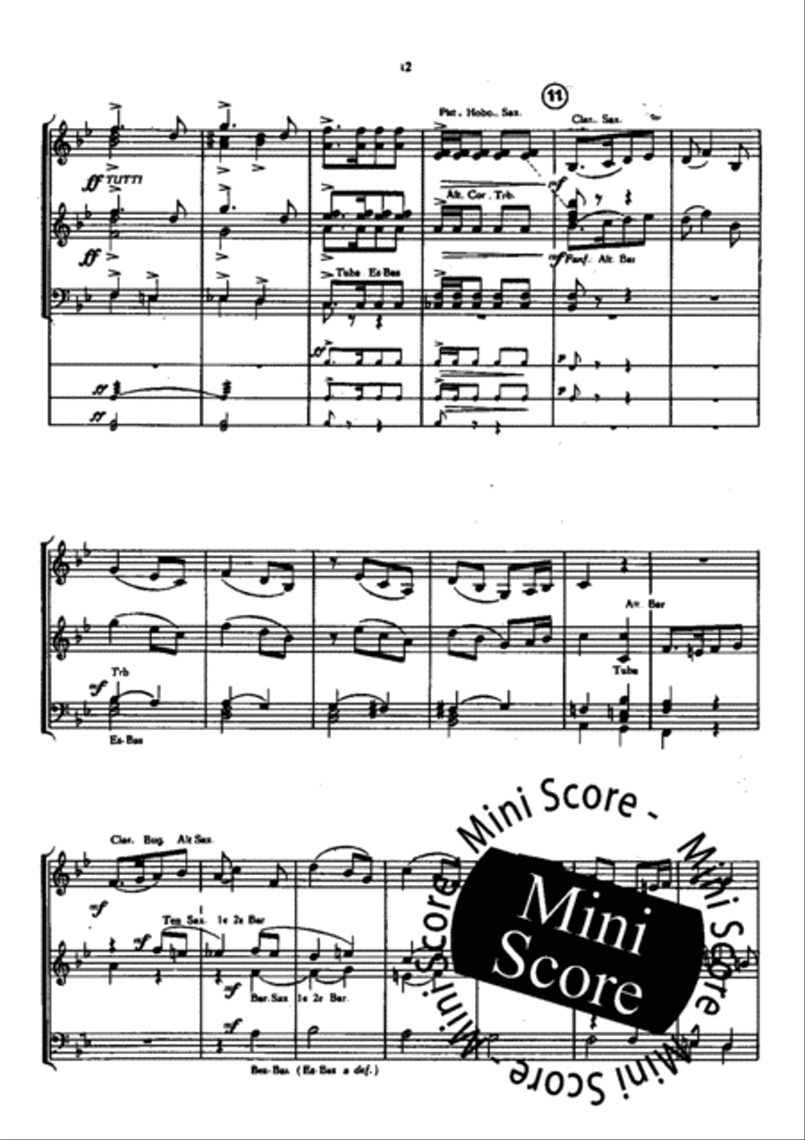 The Princess and the Poet Fanfare Band scores gallery preview page 13