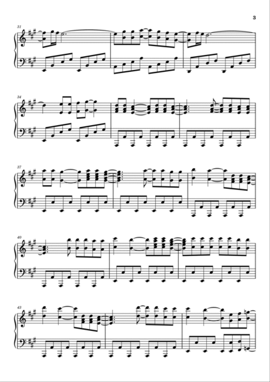 Gloria Piano Solo scores gallery preview page 3