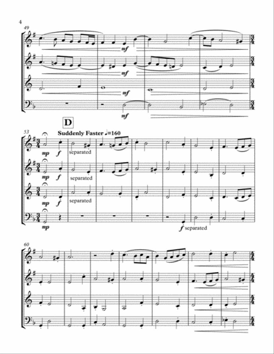 O Magnum Mysterium (de Victoria) Brass Ensemble scores gallery preview page 4