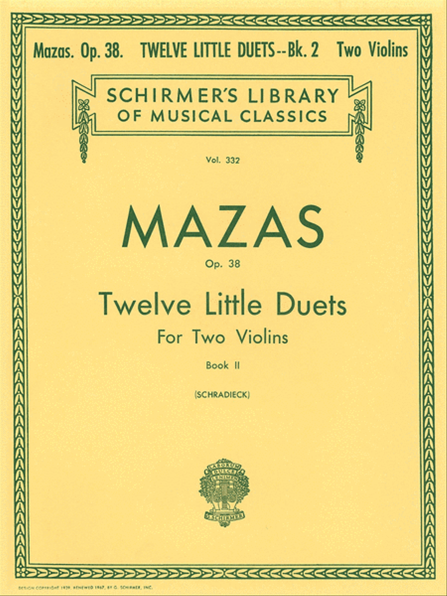 12 Little Duets, Op. 38 – Book 2 String Duet scores gallery preview page 1