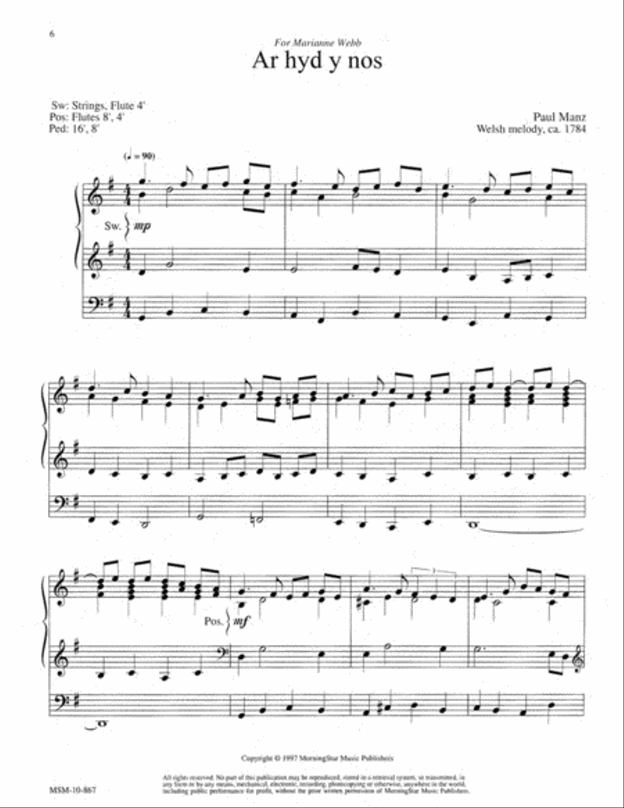 Three Hymn Improvisations Organ scores gallery preview page 5