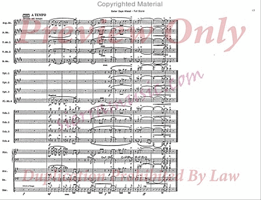 Better Days Ahead Big Band scores gallery preview page 18