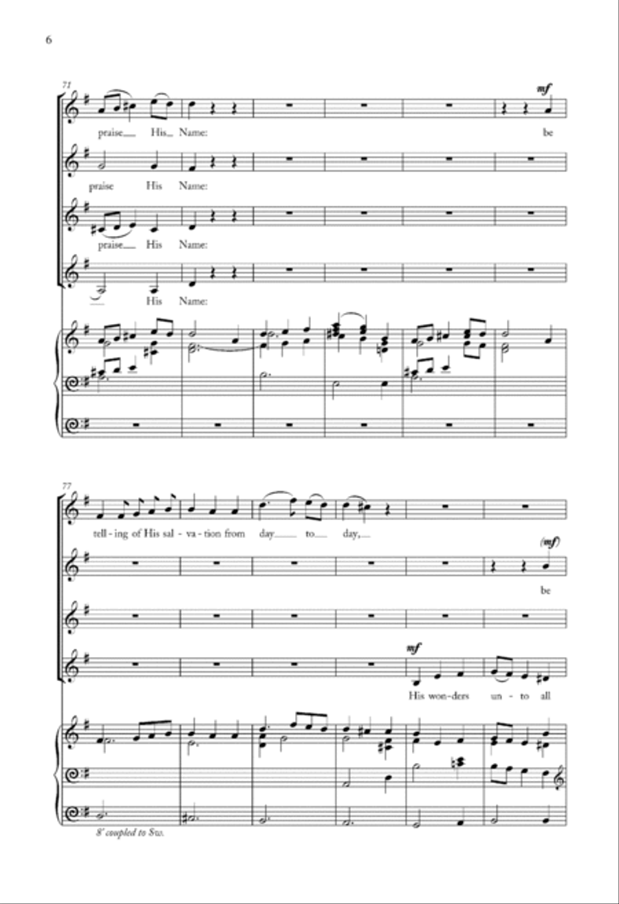 Ascribe Unto The Lord Choir scores gallery preview page 6