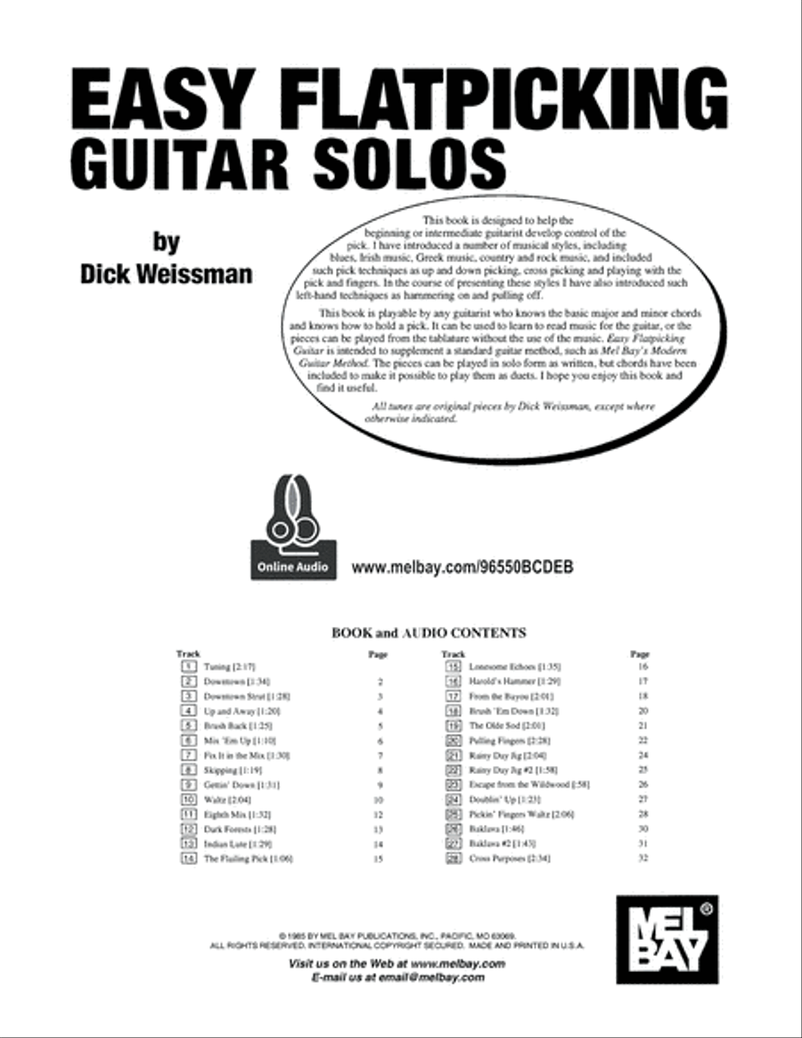 Easy Flatpicking Guitar Solos Acoustic Guitar scores gallery preview page 2