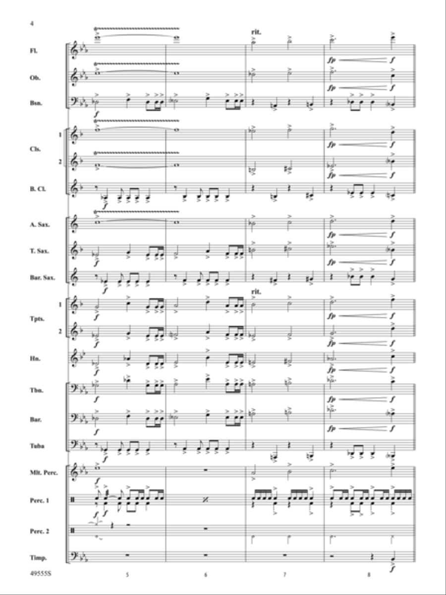 Forever Grateful: Score Concert Band scores gallery preview page 4