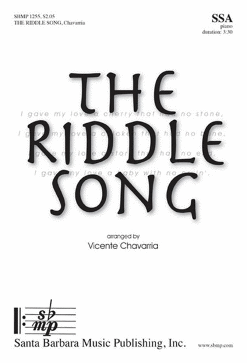 The Riddle Song - SSA Octavo image number null
