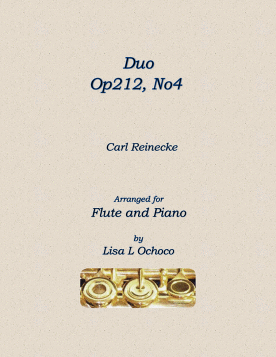 Duo Op212, No4 for Flute and Piano image number null