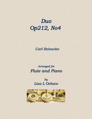 Duo Op212, No4 for Flute and Piano