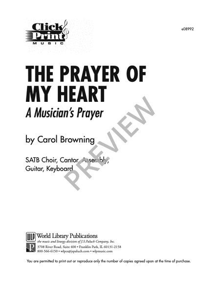 The Prayer of My Heart image number null