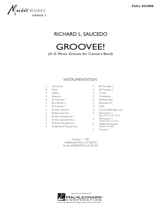 Groovee! - Full Score