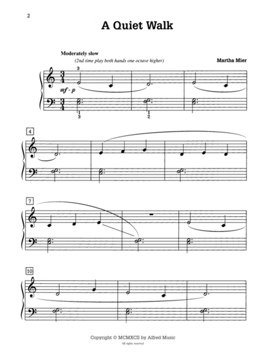 A Quiet Walk A Quiet Walk Piano Method scores gallery preview page 2