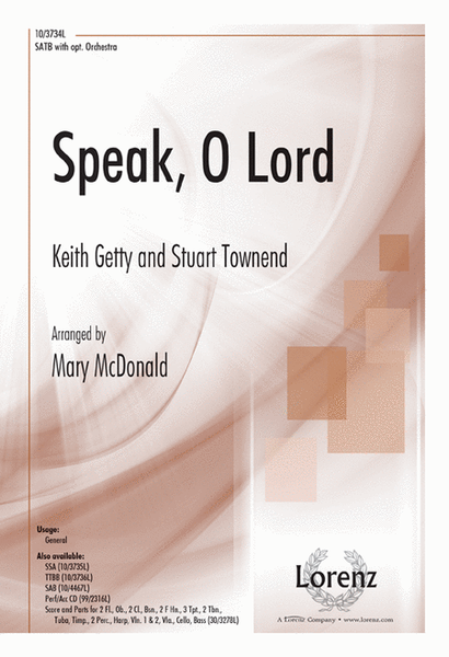 Speak, O Lord by Keith Getty Choir - Sheet Music
