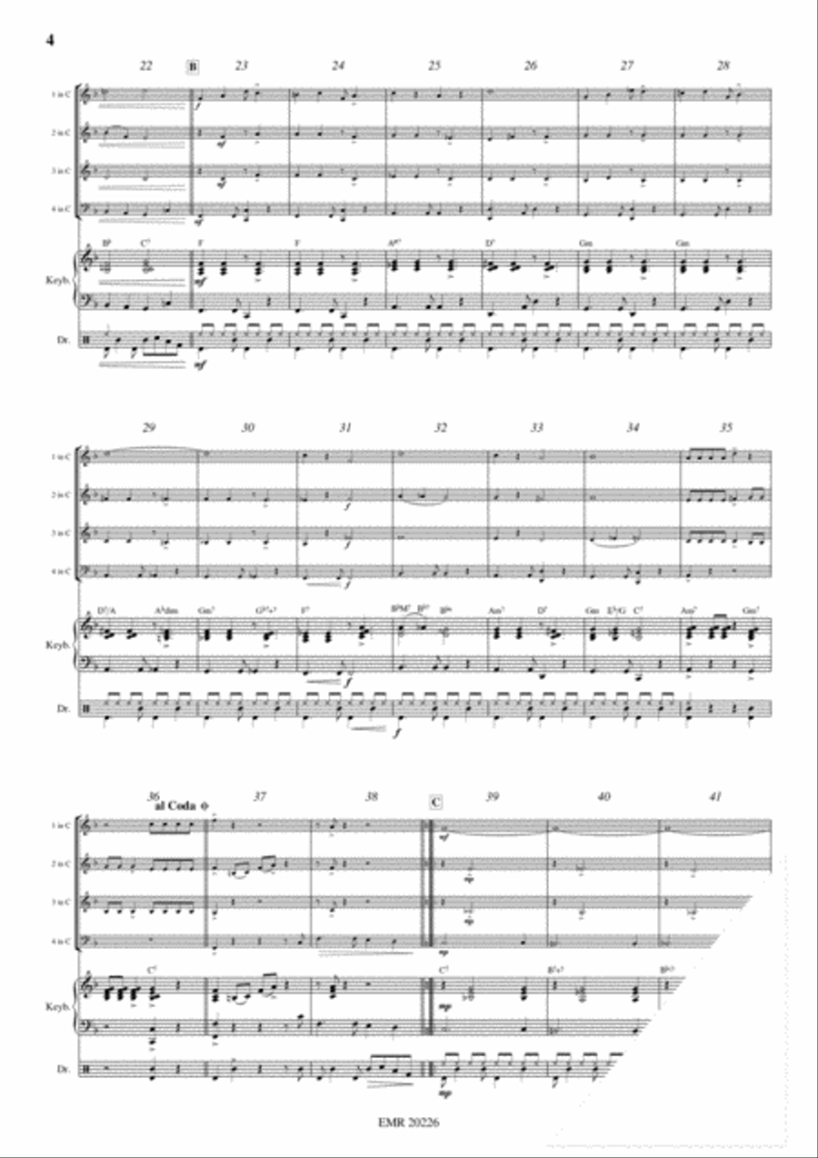 Latino Woodwind Quartet scores gallery preview page 4