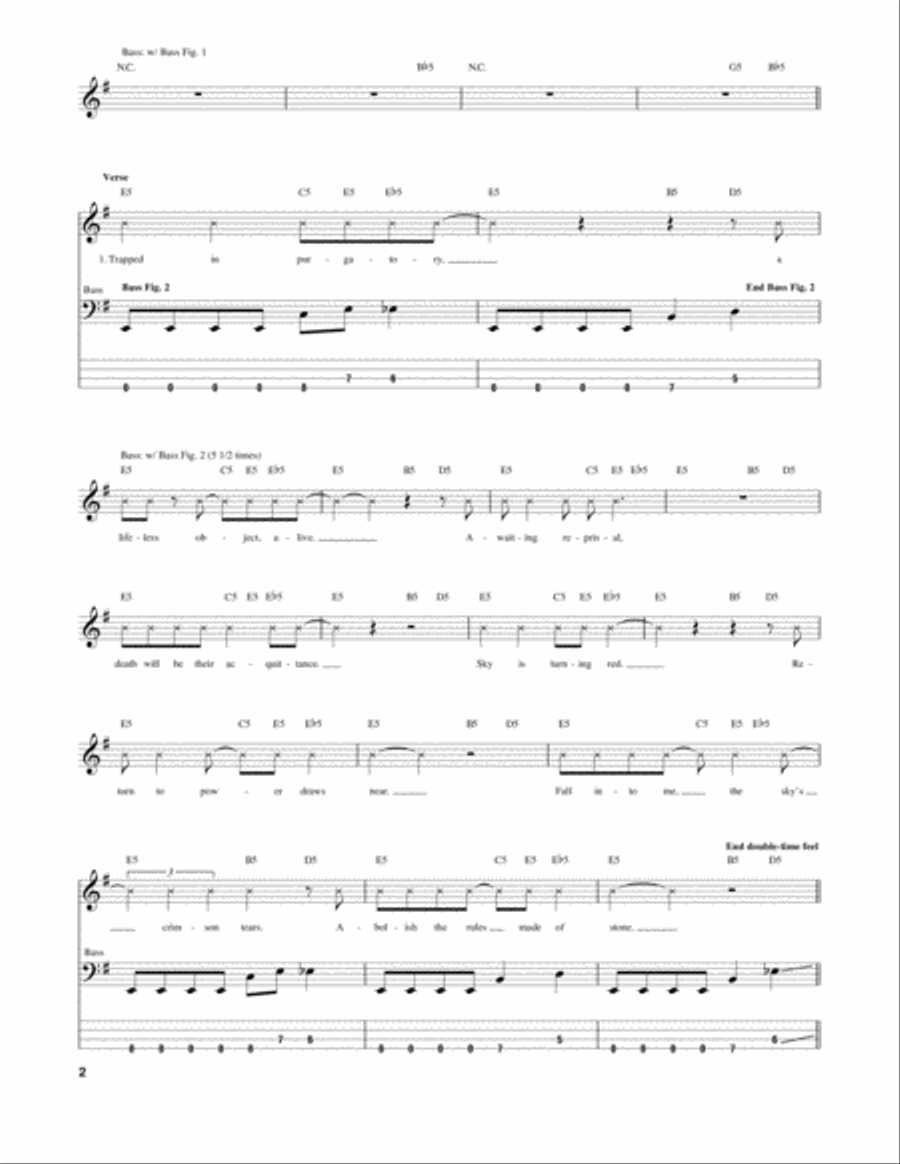 Raining Blood Guitar Tablature scores gallery preview page 2