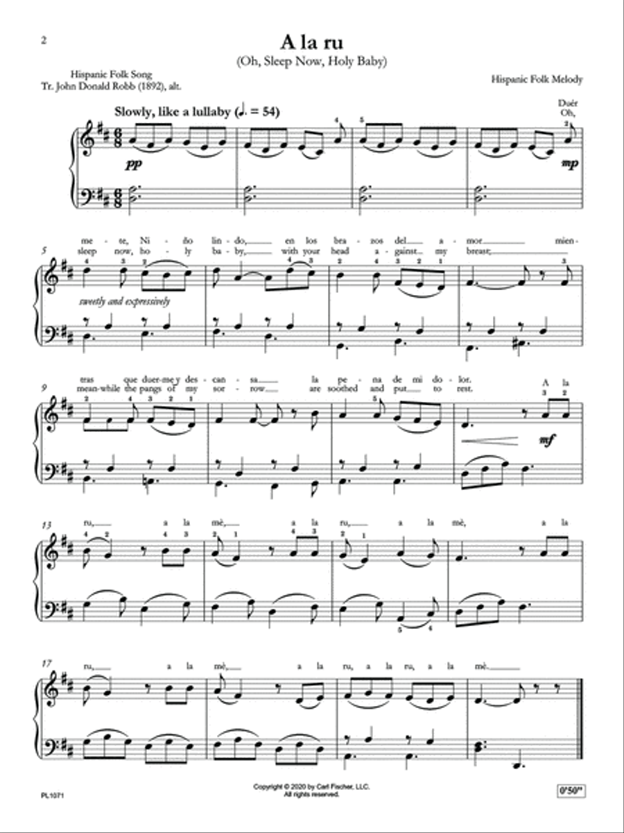 18 Easy Christmas Hymns for Piano Piano Solo scores gallery preview page 2