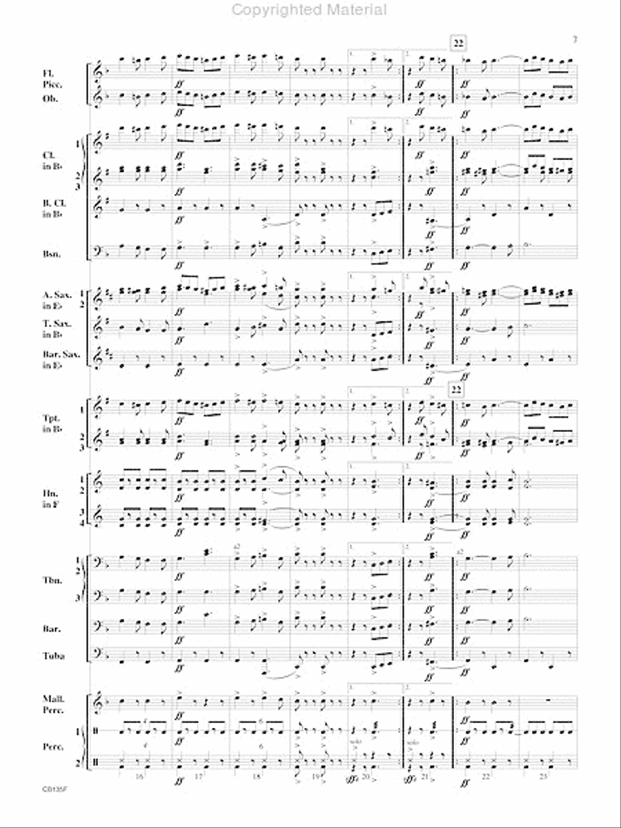 The President's March Concert Band scores gallery preview page 8