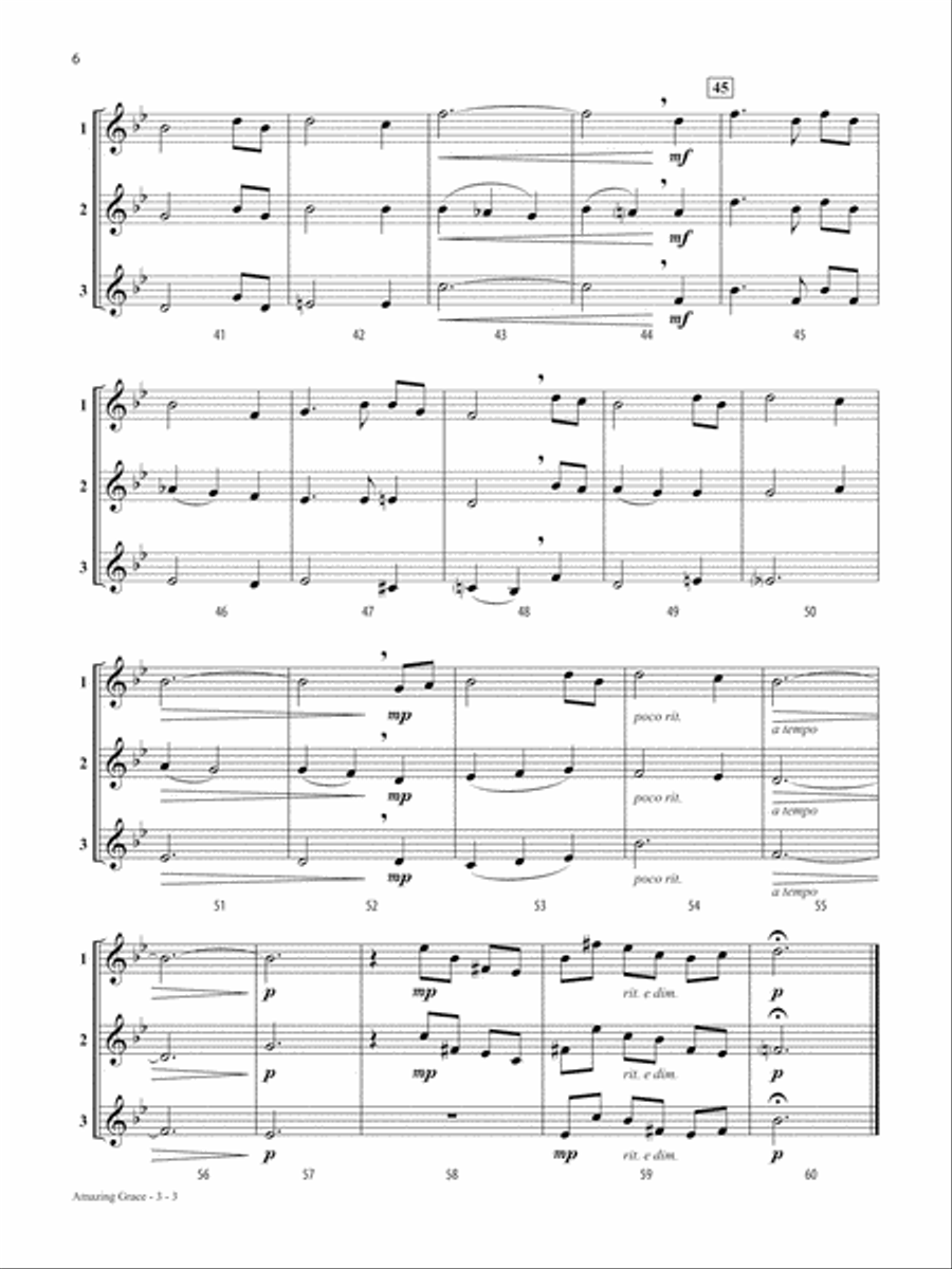 Solos, Duets & Trios for Winds: Patriotic Favorites (Clarinet/Trumpet/Baritone T.C./Tenor Saxophone) Woodwind Ensemble scores gallery preview page 6