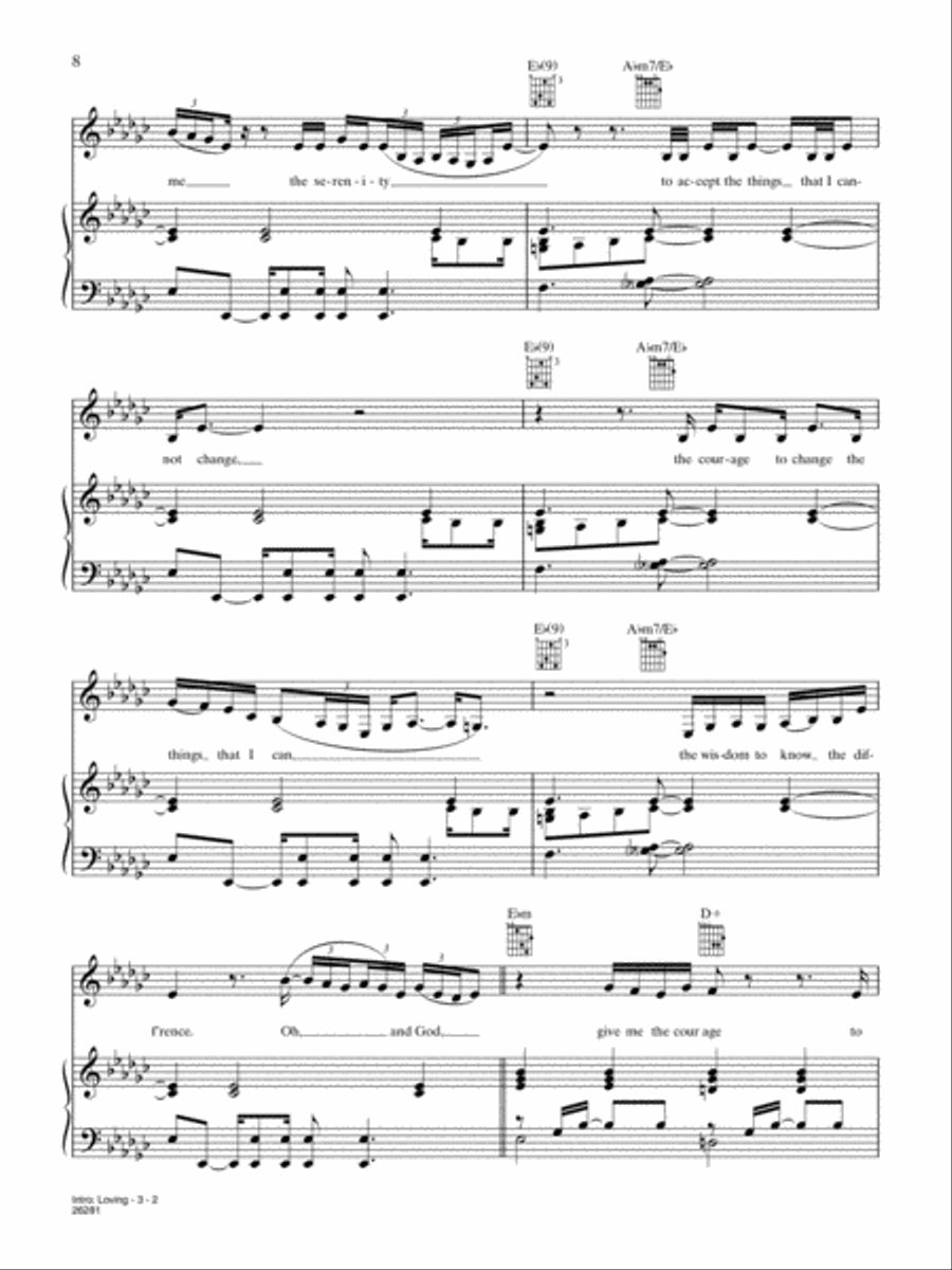 Intro: Loving Piano, Vocal, Guitar scores gallery preview page 2