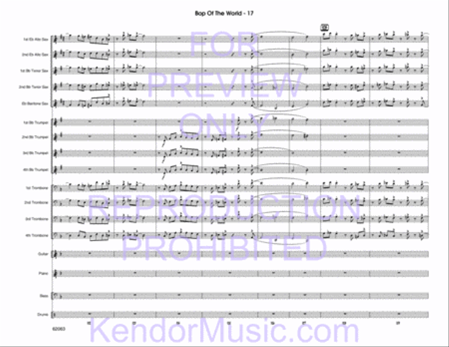 Bop Of The World Bop Of The World Jazz Ensemble scores gallery preview page 19