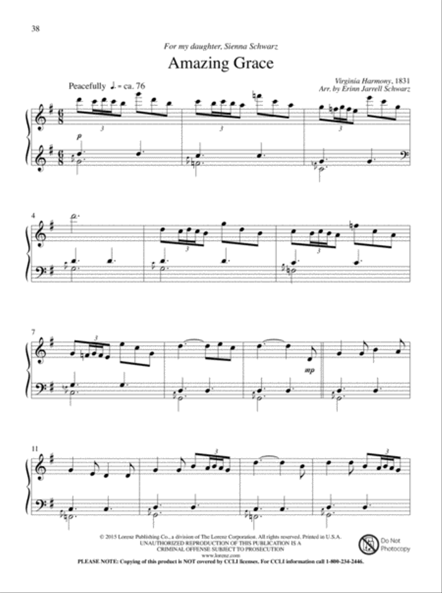 Let All Things Their Creator Bless! Piano Solo scores gallery preview page 21