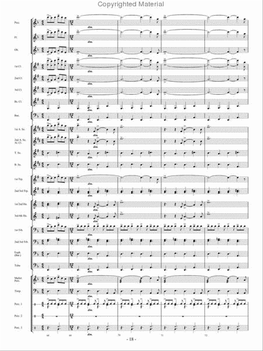 When The Tears Fell Concert Band scores gallery preview page 17