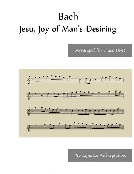 Jesu, Joy of Man’s Desiring - Flute Duet image number null
