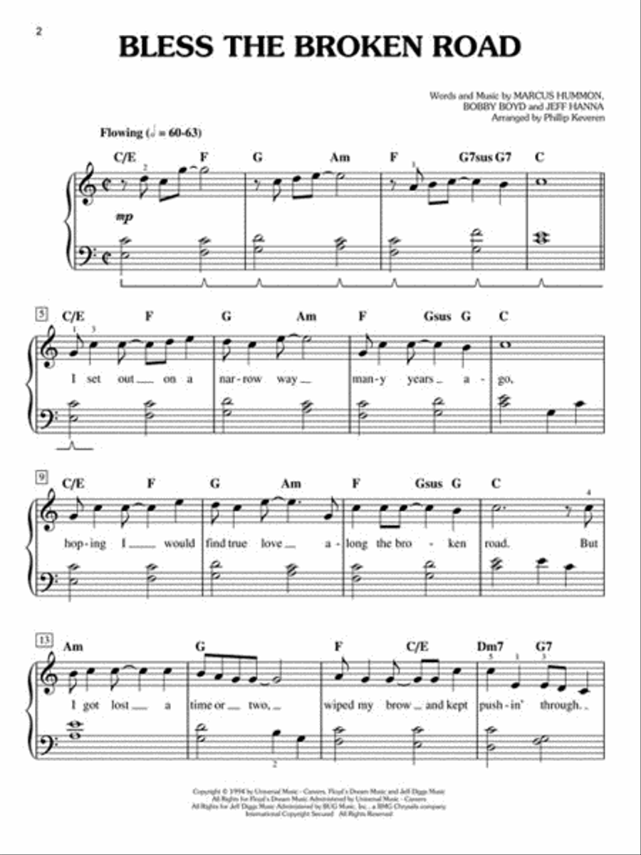 Songs of Inspiration Easy Piano scores gallery preview page 3