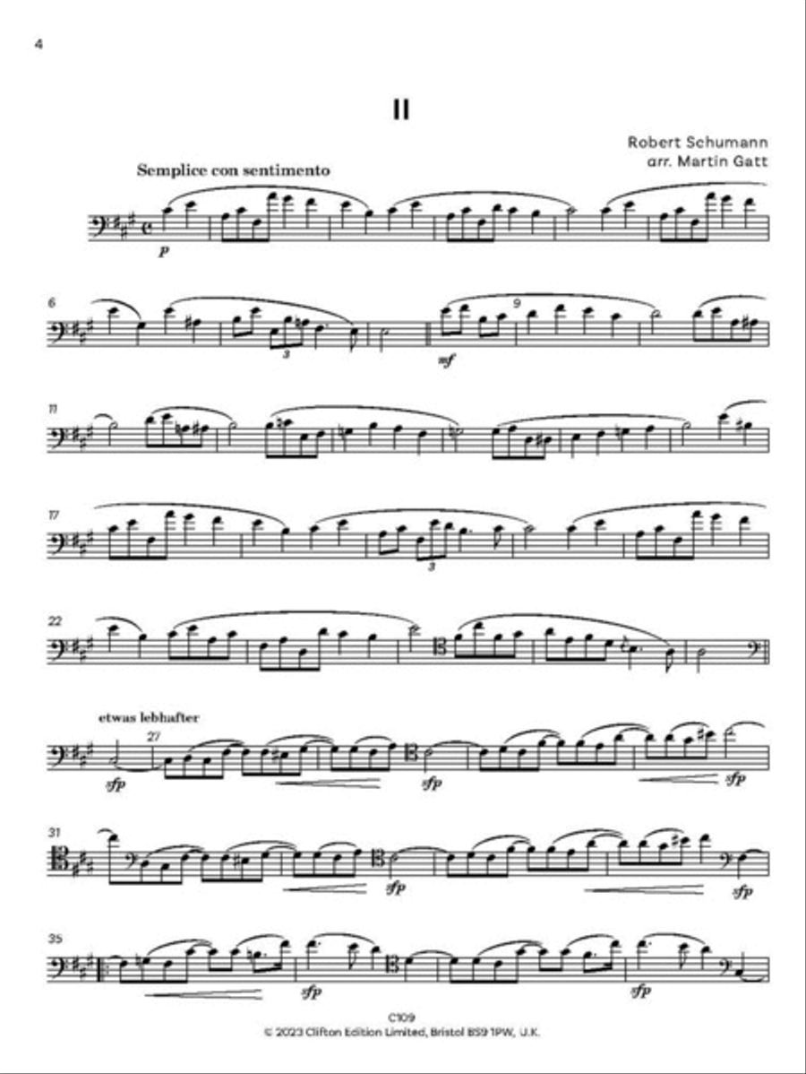 Three Romances Op. 94 Bassoon Solo scores gallery preview page 2