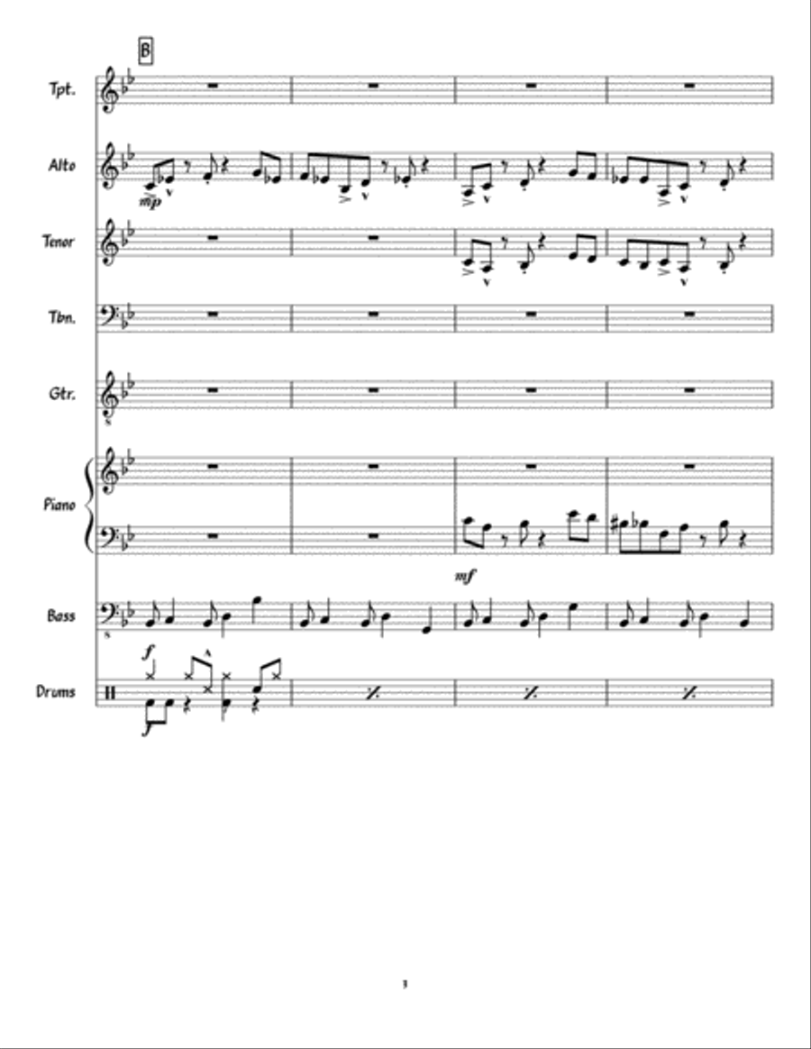 Baby's First Lick Baby's First Lick Jazz Ensemble scores gallery preview page 3