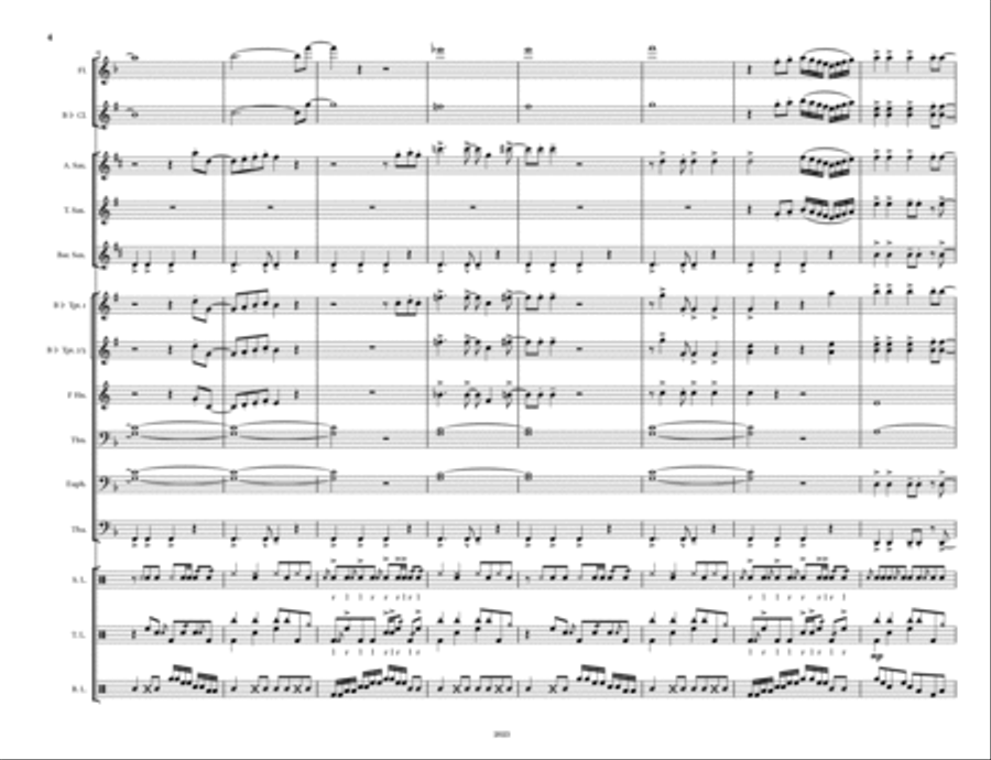 We Built This City Marching Band scores gallery preview page 4