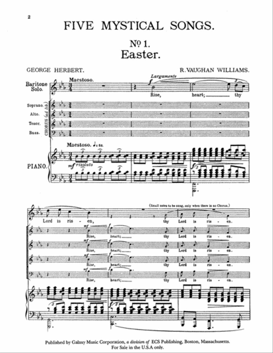 Five Mystical Songs Five Mystical Songs Choir scores gallery preview page 3