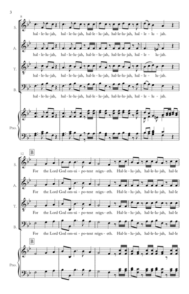 Hallelujah! (Handel) Key Bb image number null