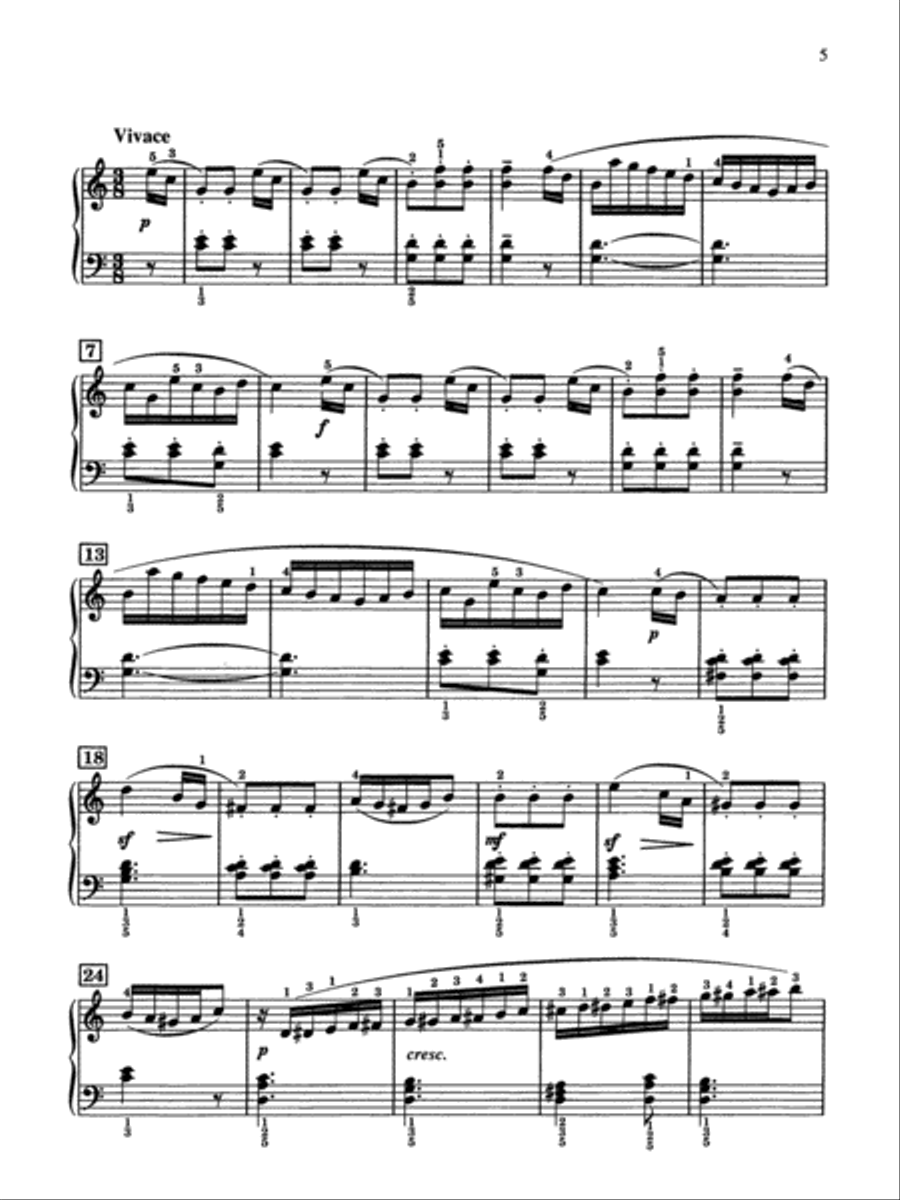 Kuhlau: Sonatina No. 1 in C Major, Opus 55 Small Ensemble scores gallery preview page 3