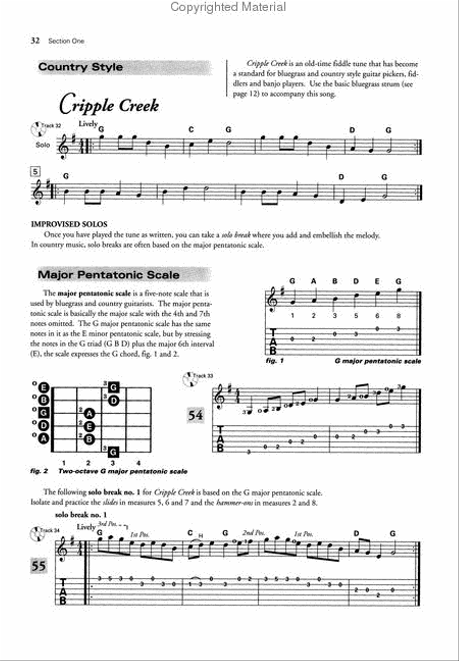 Jerry Snyder's Guitar School, Method Book, Book 2 Guitar Tablature scores gallery preview page 6