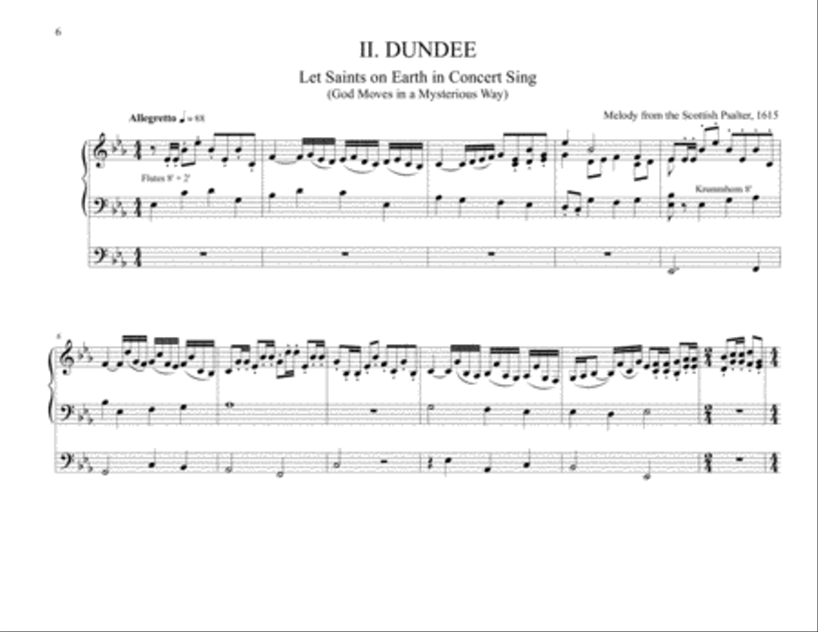 Twelve More Chorale Preludes on Hymns From the British Isles Organ Solo scores gallery preview page 6