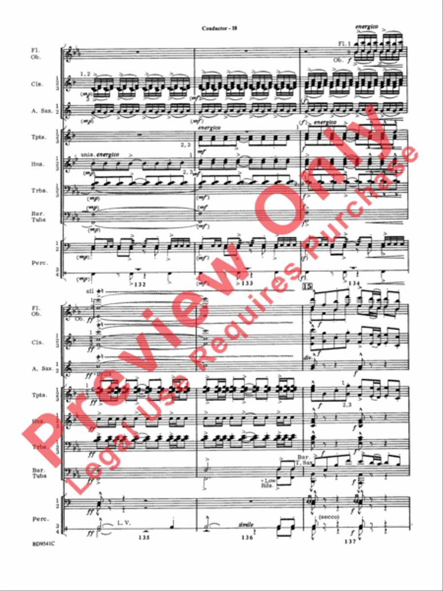 Alvamar Overture Concert Band scores gallery preview page 20