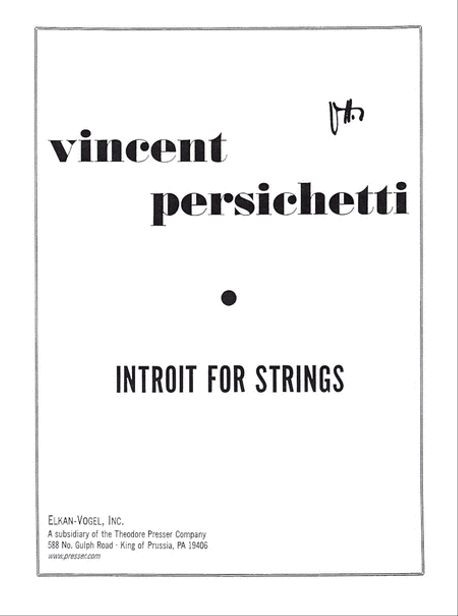 Introit For Strings String Orchestra scores gallery preview page 1