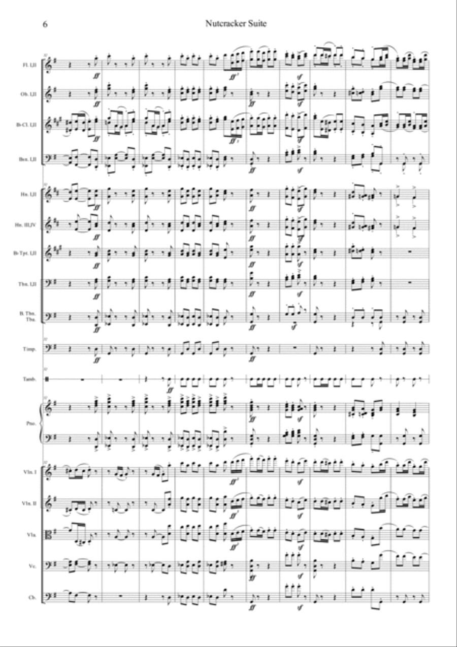 Nutcracker Op.71a - Danse Russe - Trepak Orchestra scores gallery preview page 6
