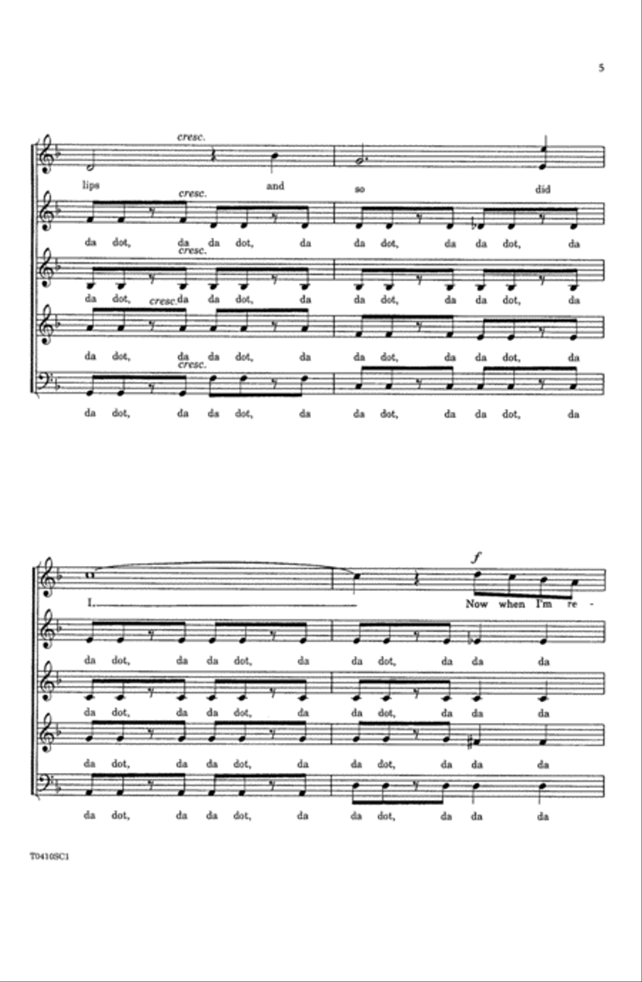 The Shadow of Your Smile (from The Sandpiper) Choir scores gallery preview page 4
