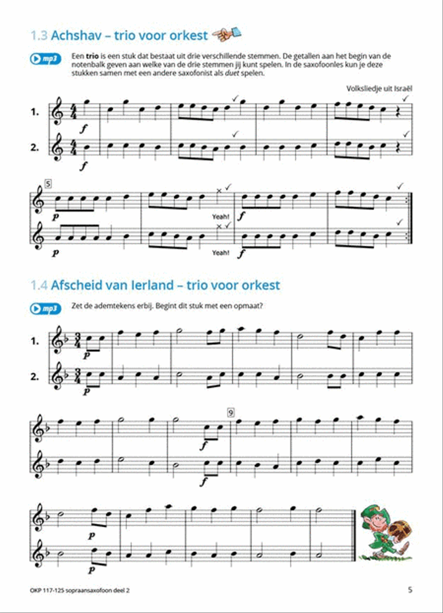 Samen Leren Samenspelen Vlaams Deel 2 Soprano Saxophone scores gallery preview page 3