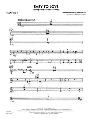 Easy to Love (arr. Sammy Nestico) - Trombone 4