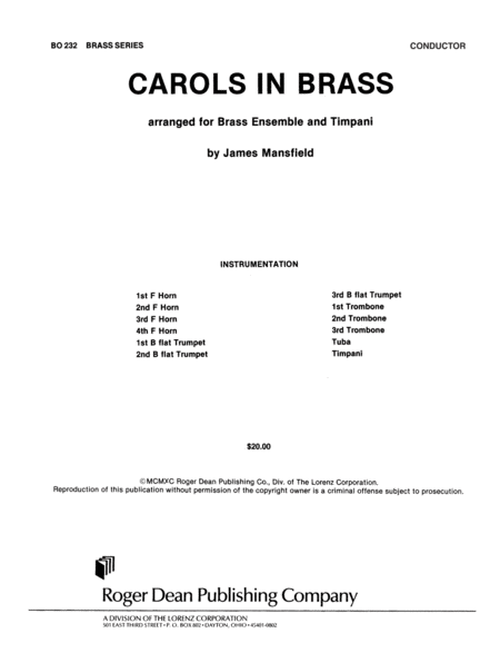 Carols in Brass
