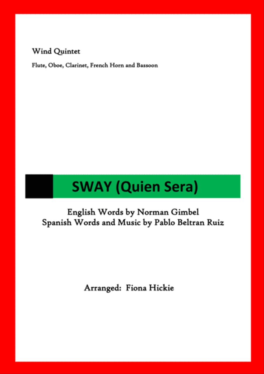 Sway (Quien Sera) Woodwind Quintet scores gallery preview page 1