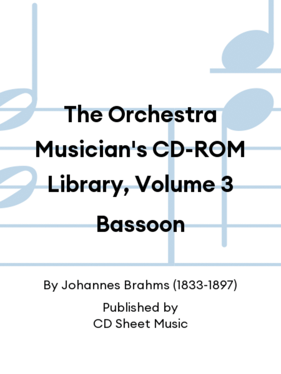 The Orchestra Musician's CD-ROM Library, Volume 3 Bassoon CD scores gallery preview page 1