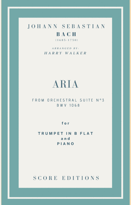 Book cover for Bach Air from Suite No.3 (for Trumpet in B flat and Piano)