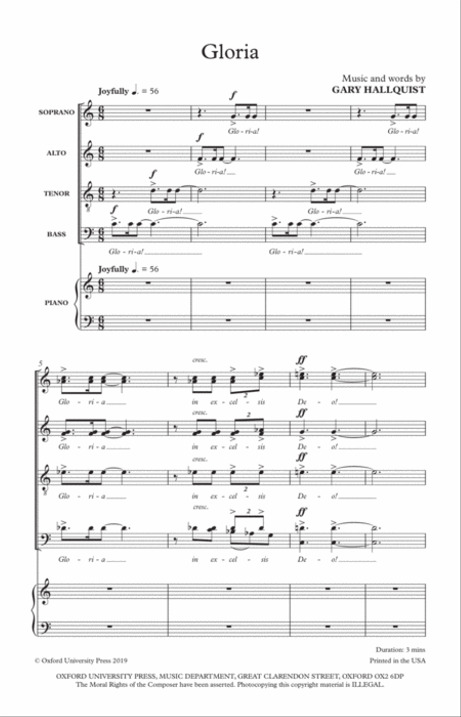 Gloria 4-Part scores gallery preview page 2